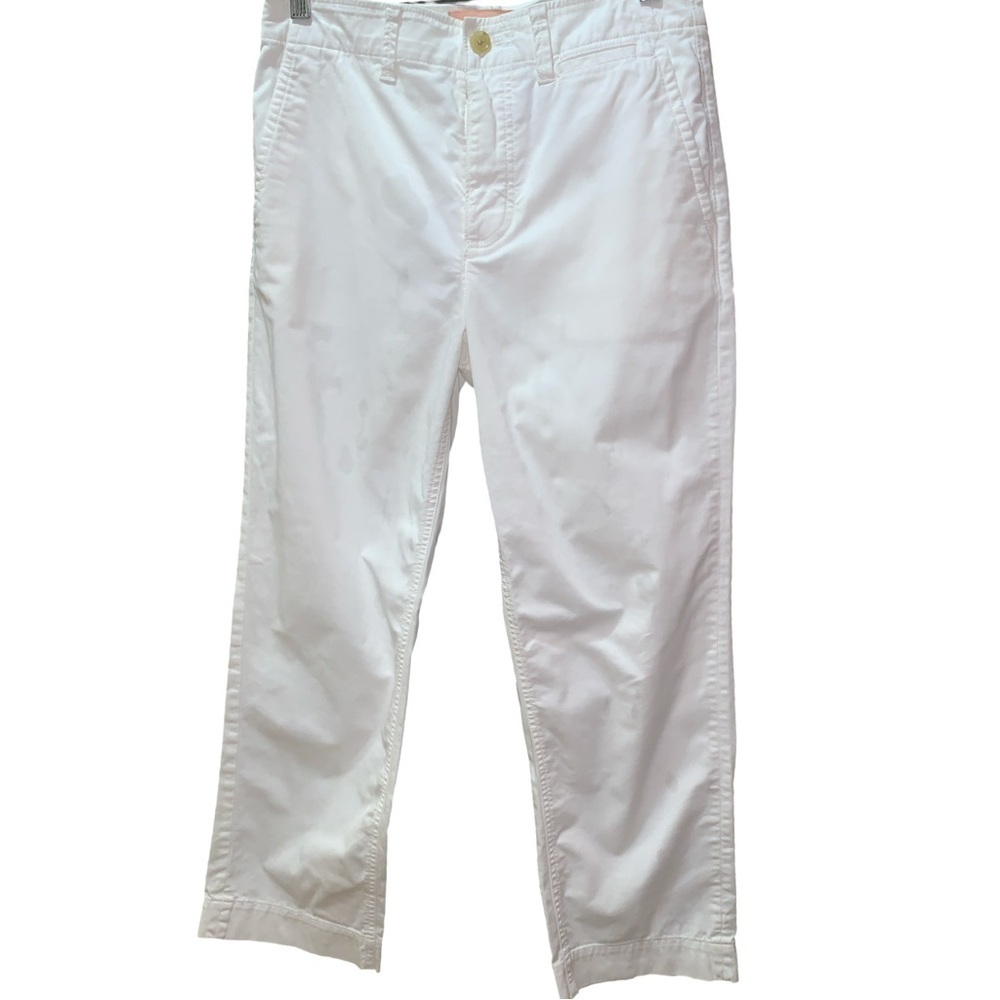 EVERLANE Lightweight Relaxed Chino Pants Womens 4 White Cotton Pockets Straight